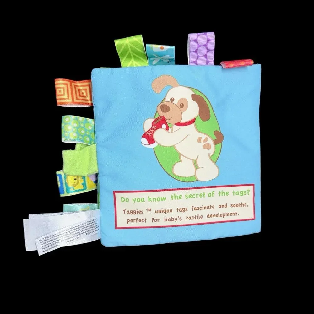 Mary Meyer Taggies Buddy Dogs Busy Day Activity Cloth Book Squeaker Baby Toy